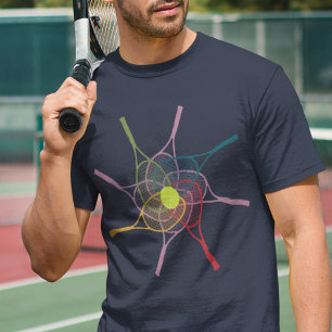 sporting-wear colour tennis rackets T-Shirt