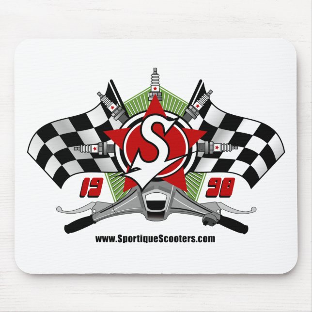Sportique Scooter Power Mousepad (Front)