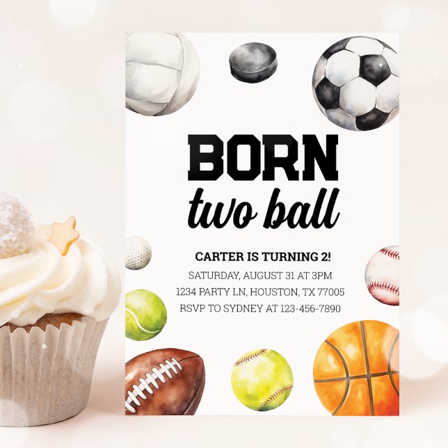 Sports 2e anniversaire Invitation (Créateur téléchargé)