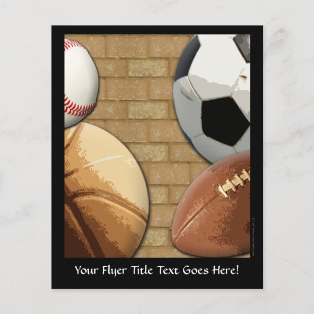Sports Al-Star, Basketball/Soccer/Football Flyer (Front)