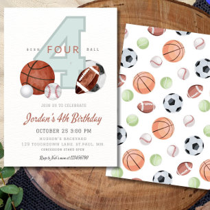 Sports Anniversaire Invitation Modèle, Ayons un