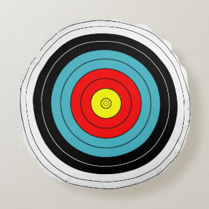 Sports Archery Target Round Pillow