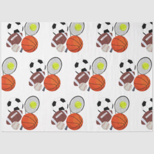 Sports Athletic Balls   Tissue Paper