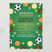 Winnipeg Jets Ticket Style Sports Party Invitations – Sports Invites