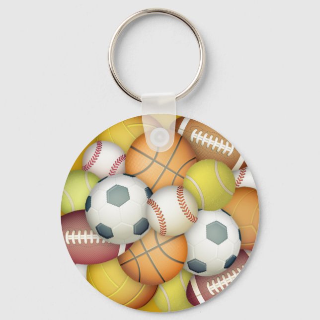 Sports-balls Keychain (Front)