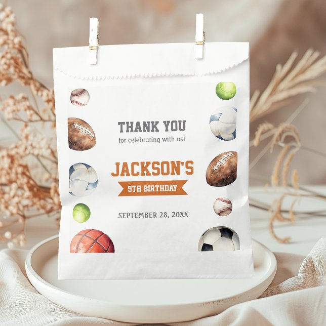 Sports Balls Let's Have a Ball Favour Bag (Creator Uploaded)