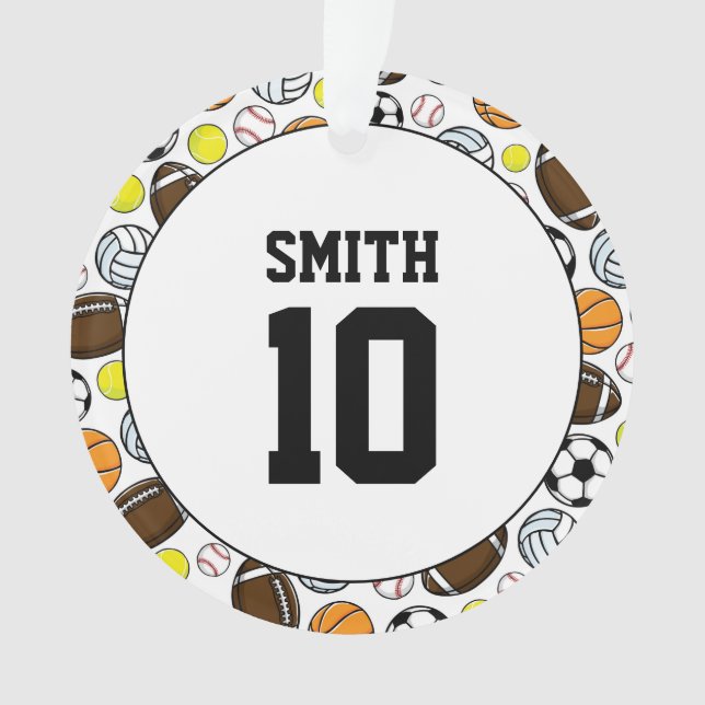 Sports Balls Nom du joueur Nombre d'enfants Amusan (devant)