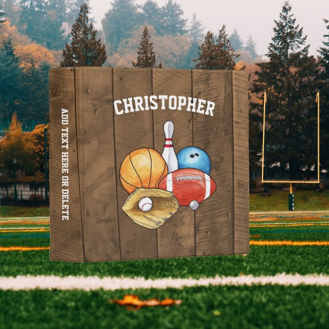 Sports Balls Personalized Binder (Creator Uploaded)