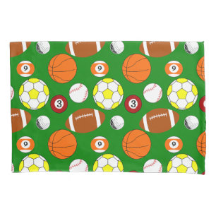 Sports Balls  Pillowcase
