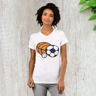Sports Balls Womens T-Shirt