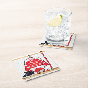 Sports Bar promotional advertising Square Paper Coaster