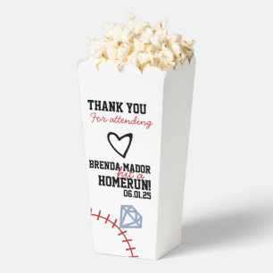 Sports Baseball Homerun Glitter Bridal Shower  Favor Box