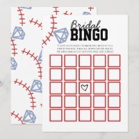 Sports Baseball Homerun Glitter Bridal Shower Game