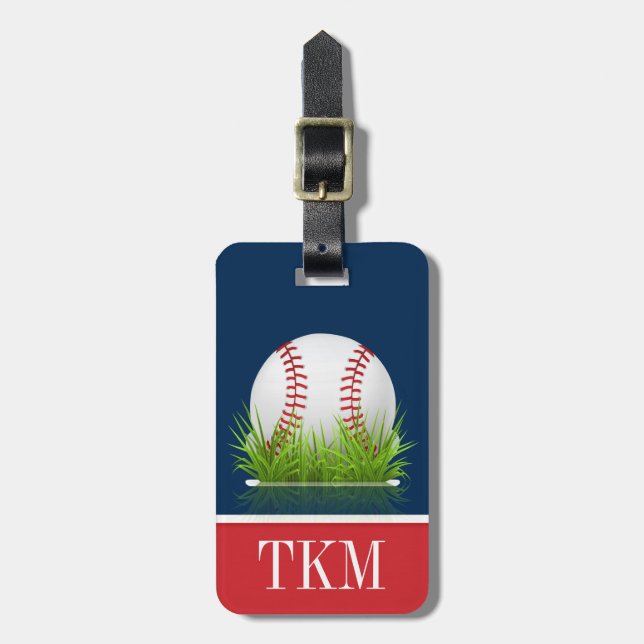 Sports - Baseball Luggage Tag (Front Vertical)