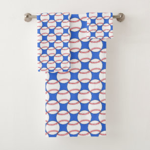 Sports Baseball Patriotic Towel Set