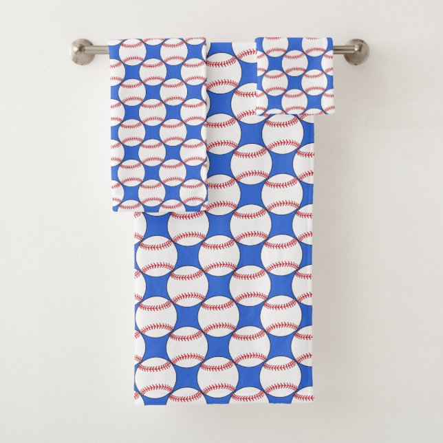 Sports Baseball Patriotic Towel Set (Insitu)