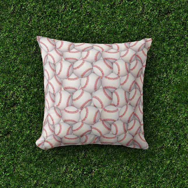 Sports Baseball Theme Throw Pillow (Creator Uploaded)