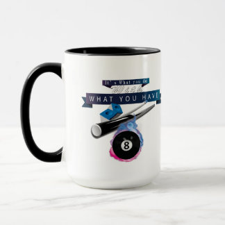 Sports billiards & pool coffee mug with meme, quot