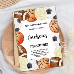 Sports Birthday Invitations<br><div class="desc">Sports Birthday Invitations</div>