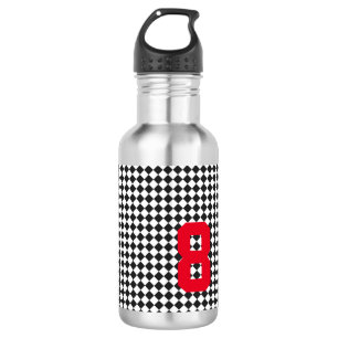 Sports Birthday Kids AGE Number Chequerboard Fun 532 Ml Water Bottle