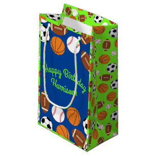 Sports Birthday Party Kids Cute Small Gift Bag