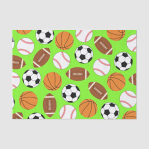 Sports Birthday Party Kids Cute Tissue Paper