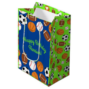 Sports Birthday Party Medium Gift Bag