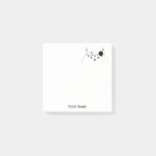 Sports Bowling Ball and Pins Post-it Notes