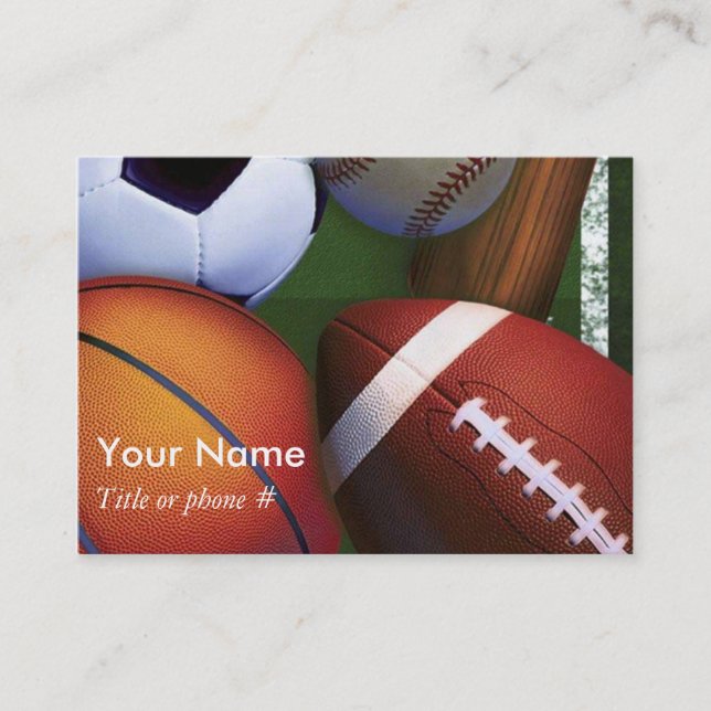 Sports Business and Profile  Cards Template (Front)