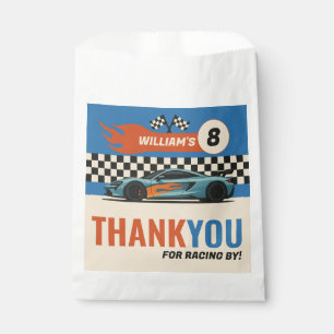 Sports Car Boys Birthday Thank You  Favour Bag