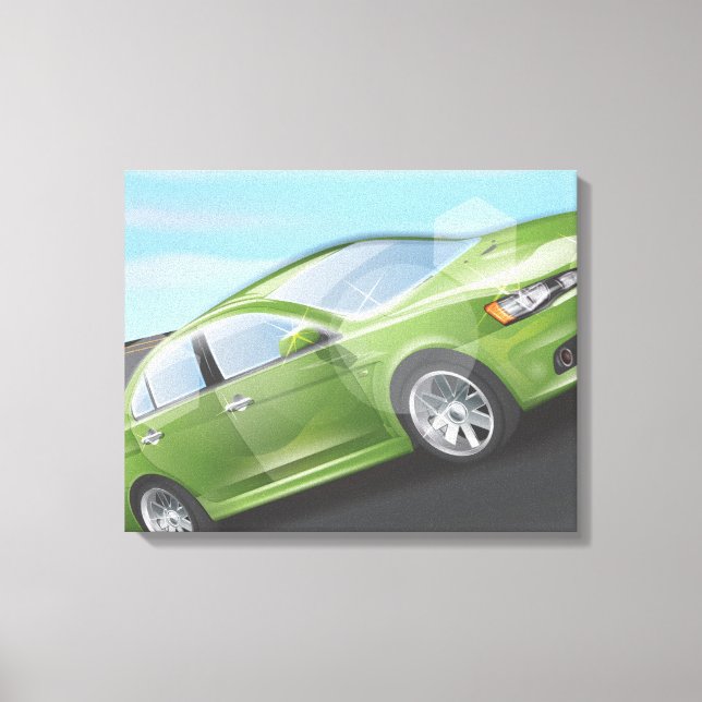 Sports Car Canvas Print (Front)