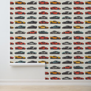Sports car colourful automotive auto park wallpaper