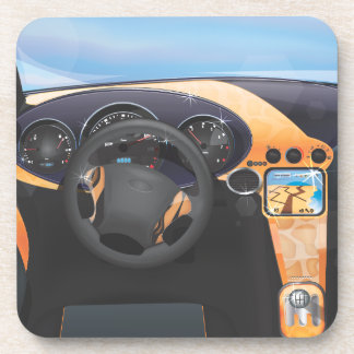 Sports Car Dashboard Coaster
