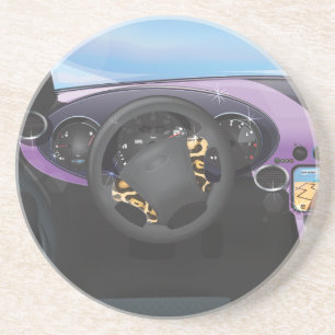 Sports Car Dashboard Coaster