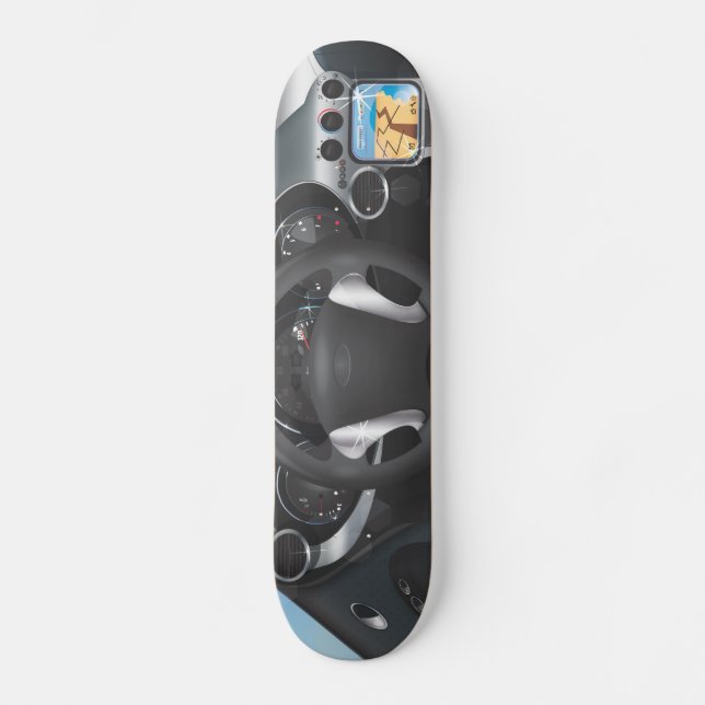 Sports Car Dashboard Skateboard (Front)