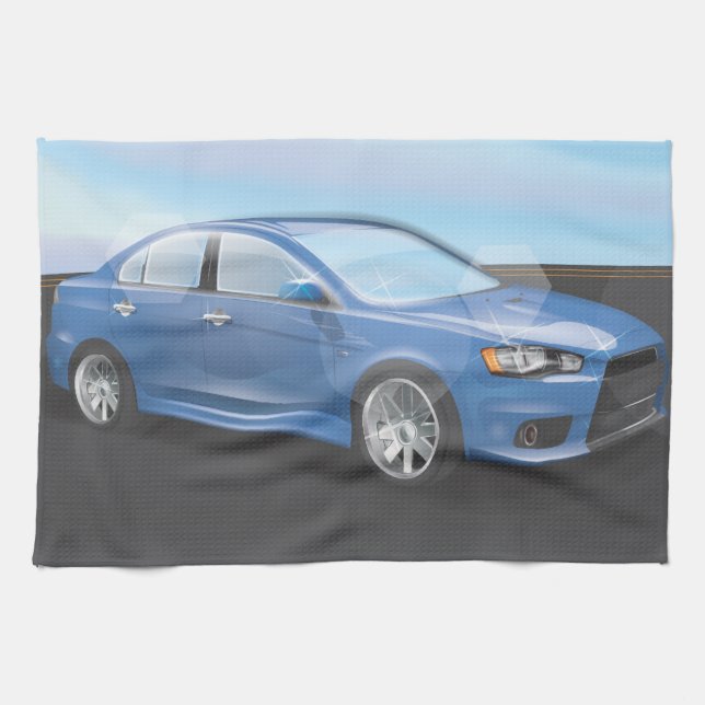 Sports Car Kitchen Towel (Horizontal)