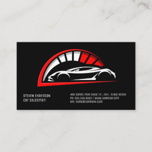 Sports Car Logo   Auto  Business Card