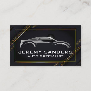 Sports Car Logo   Auto Care Business Card
