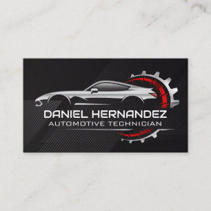 Sports Car Logo Auto Service Care Business Card
