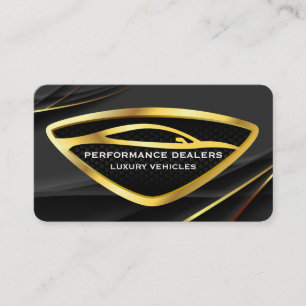 Sports Car Logo Auto Services Industry Business Card