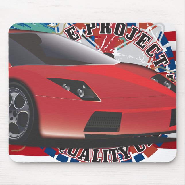 Sports Car Mouse Pad (Front)