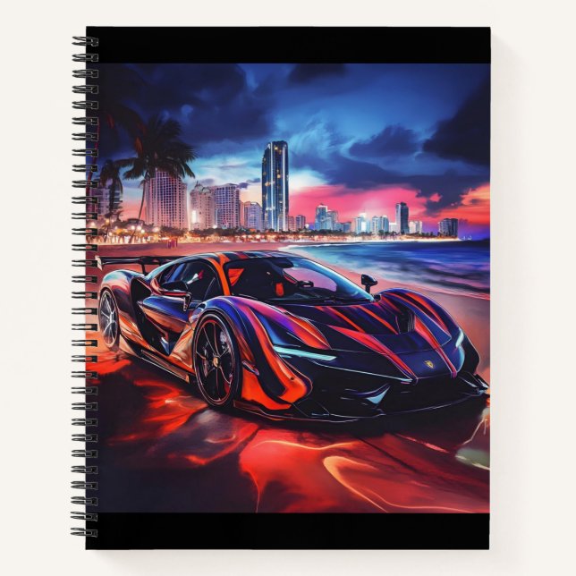 Sports Car Notebook (Front)