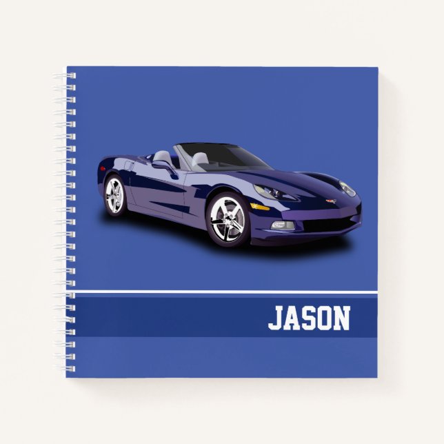Sports Car Notebook (Front)