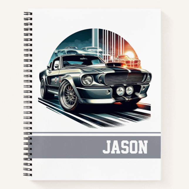 Sports Car Notebook (Front)