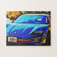Sports Car Poster Art Puzzle