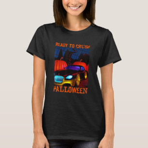 Sports Car Ready to Crush Halloween Costume Boys T-Shirt
