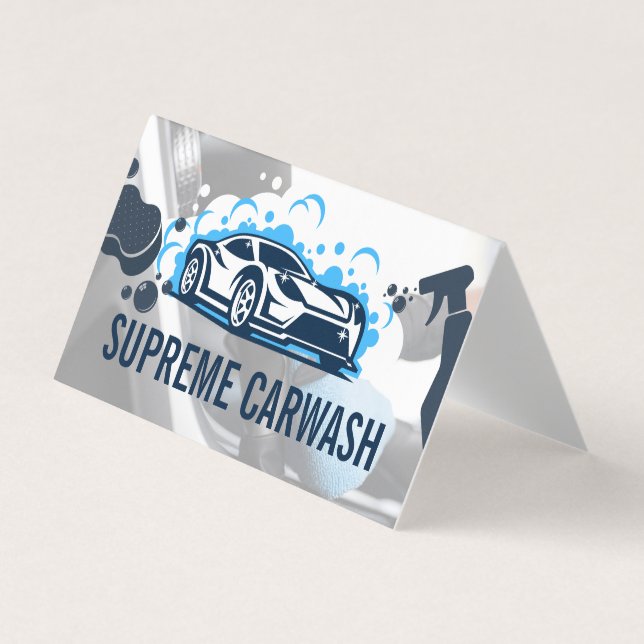 Sports Car | Soap Bubbles Business Card (Front)