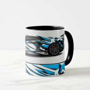 Sports Car Two-Tone Coffee Mug