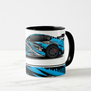 Sports Car Two-Tone Coffee Mug