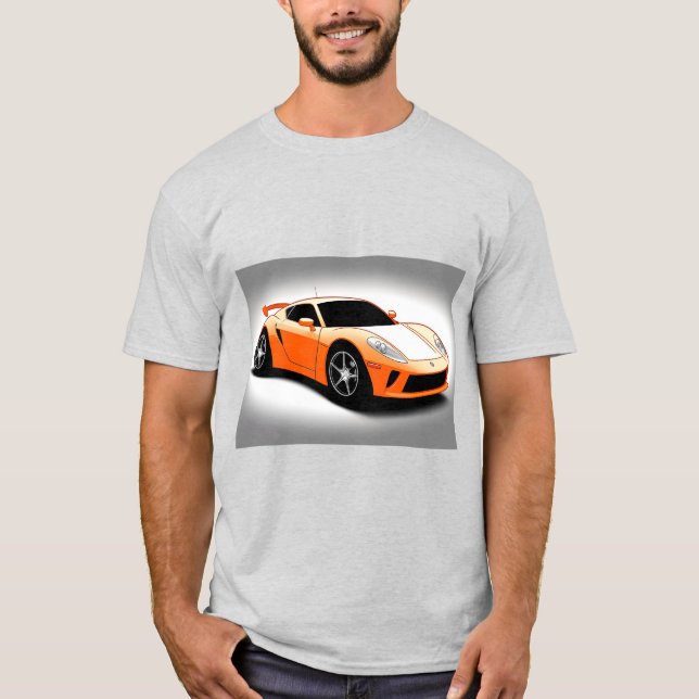 Sports Car With Sleek Design and Modern Aesthetic T-Shirt (Front)